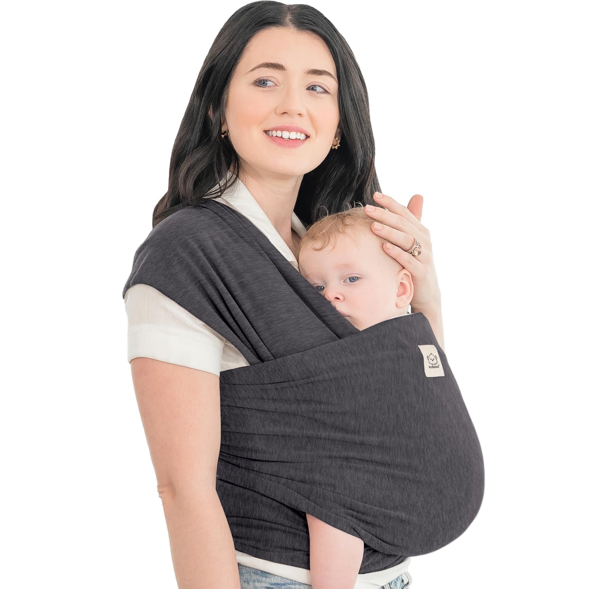Buy now KeaBabies Baby Wrap Carrier - All in 1 Original Baby Carrier Newborn to Toddler Sling, Easy to Wear, Hands Free Bonding, Lightweight, Breathable Infant Wraps (Classic Gray) at indiglob india