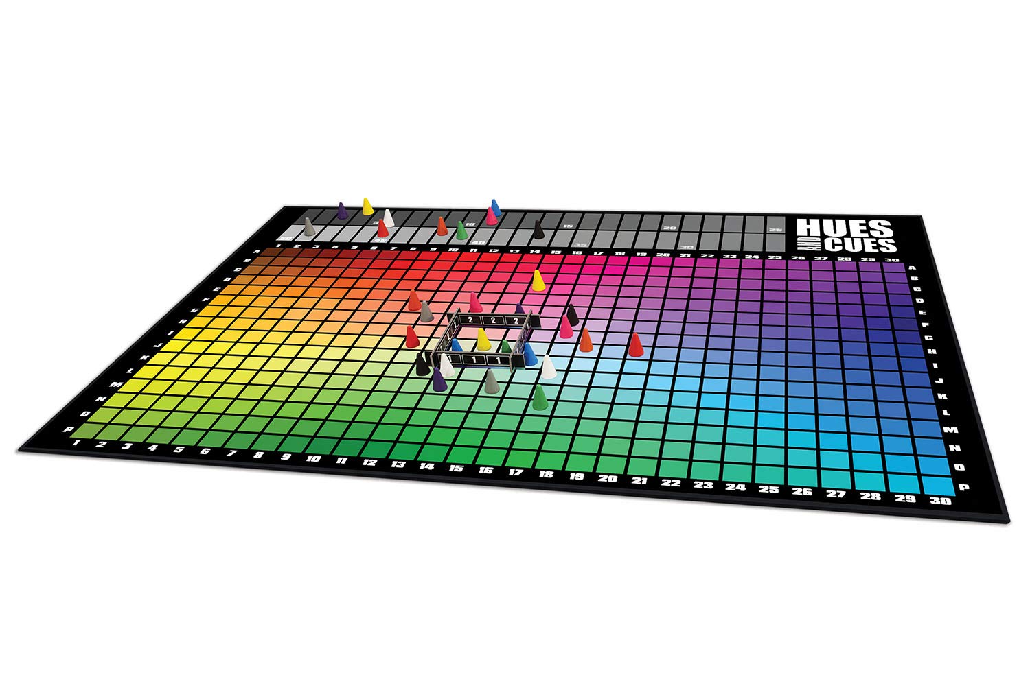Buy now HUES and CUES - Vibrant Color Guessing Board Game for 3-10 Players Ages 8+, Connect Clues and Guess from 480 Color Squares at indiglob india