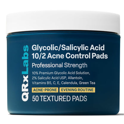 Glycolic Acid 20% Resurfacing Pads for Face & Body with Vitamins B5, C & E, Green Tea, Calendula, Allantoin - Exfoliates Surface Skin and Reduces Appearance of Fine Lines and Wrinkles - Peel Pads