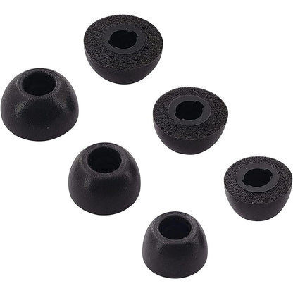 ALXCD Eartips Compatible with Sony WF-1000XM4 WF-1000XM5 Earbuds, S/M/L 3 Pairs Soft Silicone Ear Tips Earbuds Tips, Compatible with Sony WF-1000XM5 WF-1000XM4 Silicon Tips XM4 3 Pairs, SML, Black