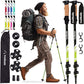 Buy now TrailBuddy Trekking Poles – Lightweight 7075 Aluminum Hiking Poles for Women, Men & Seniors – Collapsible or Foldable Walking Sticks for Travel, Trails & Balance Spring Green Collapsible at indiglob india