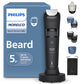 Norelco Philips Beard Trimmer and Hair Clipper Series 5500, Electric, Cordless, one Pass Beard Trimmer and Hair Clipper with Washable Feature for Easy Clean - No Blade Oil Needed - BT5511/49