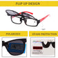 Polarized Clip On Sunglasses Over Prescription Glasses Anti-Glare UV Protection Fishing Driving Sunglasses