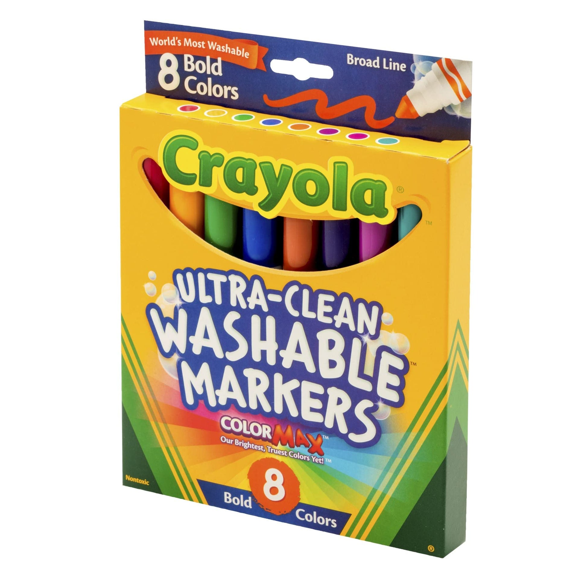 Buy now Crayola 8 Ct Bold Broad-Line Washable Markers at indiglob india