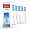 Philips Sonicare Genuine SimplyClean Replacement Toothbrush Heads, 5 Brush Heads, White, HX6015/03 - White