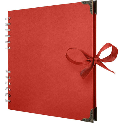 Bstorify Scrapbook Album 60 Pages (8 x 8 Inch) Brown Thick 200gsm Kraft Paper, Photo Album Scrapbook, Memory Book - Ideal for Your Scrapbooking Albums Art & Craft Projects