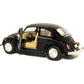 KiNSMART - 1967 Volkswagen Classic Beetle 5 Inch 1:32 Scale Die Cast Metal Model Toy (Black)