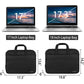 Ytonet Gaming Laptop Briefcase 18 Inch, Expandable Extra Large Case for Computer, Water Resistant Bag for Men With Luggage Strap, Work Travel Carrying Case, Black