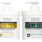 Buy now Advanced Clinicals Manuka Honey Body Cream For Women & Men | Body Butter Lotion For Extremely Dry Skin | Collagen Cream | Skincare Moisturizer Hydrating Balm Improves Look Of Aging Skin, 16 Ounce Unscented Retinol + Collagen Cream Set 2 Piece Set at indiglob india