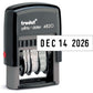 Trodat Printy 4820 Date Stamp, Self-Inking Stamp for Professional and Personal Applications, 3/8” x 1-¼”, Eco-Friendly Climate Neutral Product (Black)