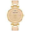 Anne Klein Women's Genuine Diamond Dial Bangle Watch - Cream/Gold