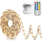 Buy now echosari Battery Powered Led Strip Lights with Remote Warm White, 8 Modes, Dimmable, Timer, Self-Adhesive, Cuttable, Waterproof, 9.8FT 90Led Strip Lights for TV Kitchen Cupboard Bedroom Decor 150 LED Warm White at indiglob india