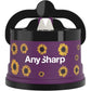AnySharp – GLOBAL – Hands Free Knife Sharpener - Easy to Use Sharpening Tool with PowerGrip Suction Base and 20-Degree Pre-set Angle - For All Knives: Chef’s, Serrated, and Hardened Steel - Blue