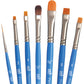 Princeton Select Artiste Paintbrush, 10-5 Brush Set, Blue