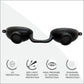 Super Sunnies Evo Flexible Tanning Bed Goggles UV Eye Protection Black Glasses, FDA Compliant