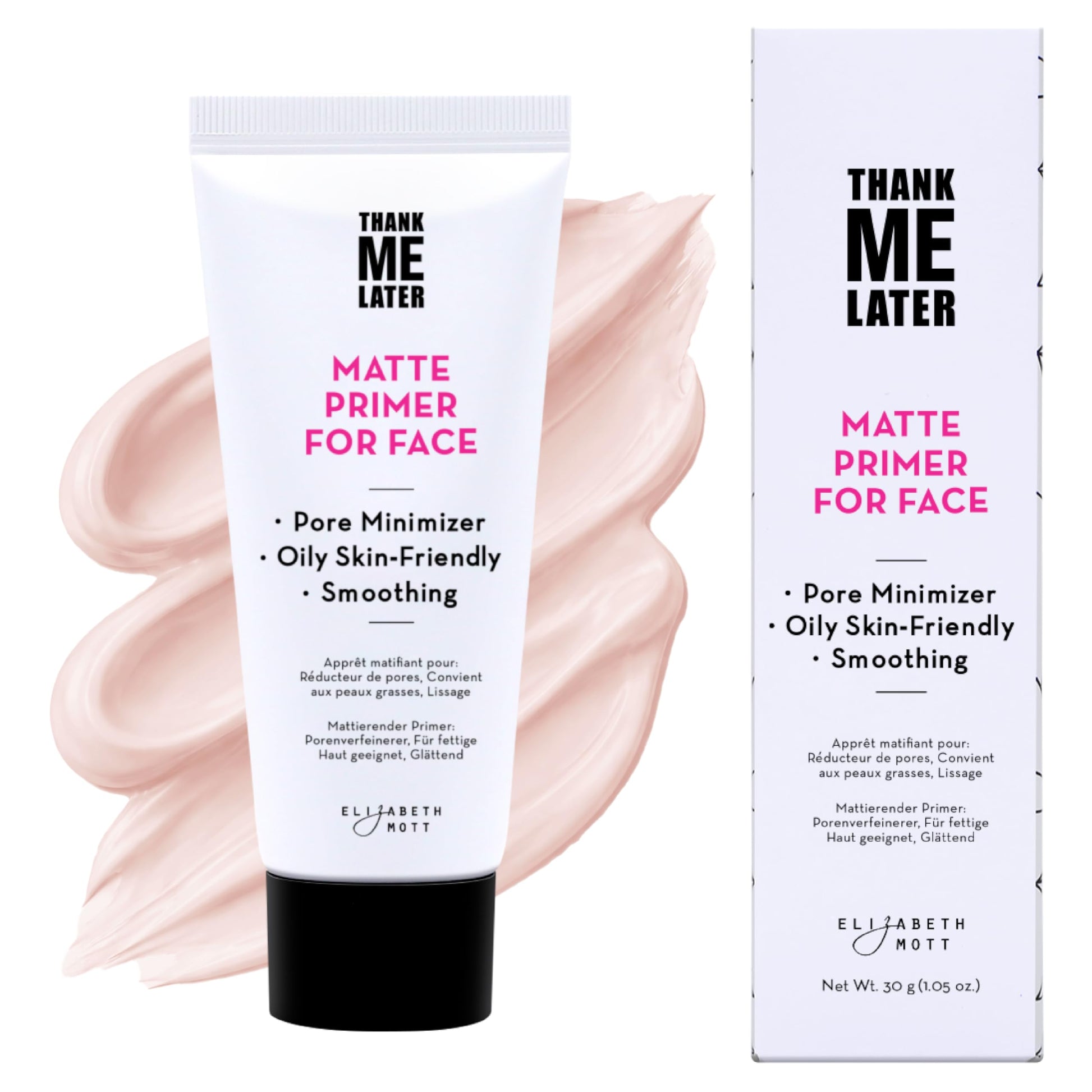 Buy now Elizabeth Mott Thank Me Later Radiant Face Primer - Illuminating & Hydrating Makeup Base with Niacinamide for Dewy Skin - Long-Lasting, Oil-Free Formula, Lightweight & Cruelty-Free, 30g at indiglob india