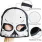 Skeleton Face Mask Knit Beanie with Eye Holes Halloween Skull Dress Up Headdress Cap Winter Warm Hat
