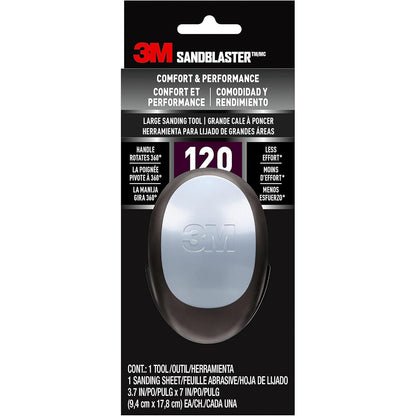 3M SandBlaster Advanced Sanding Sanding Sponge, 20908-100, 100 grit, 3 3/4 in x 2 1/2 x 1 in