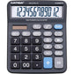 CATIGA 12 Digits Desktop Calculator with Large LCD Display and Sensitive Button, Dual Solar Power and Battery, Standard Function for Office, Home, School, CD-2786