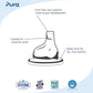 Pura Kiki XL Sipper Spouts - 100% Medical-Grade Silicone, Anti-Colic, Non Plastic Suitable for Babies, Kids, Toddlers, Preschoolers- 2-Pack