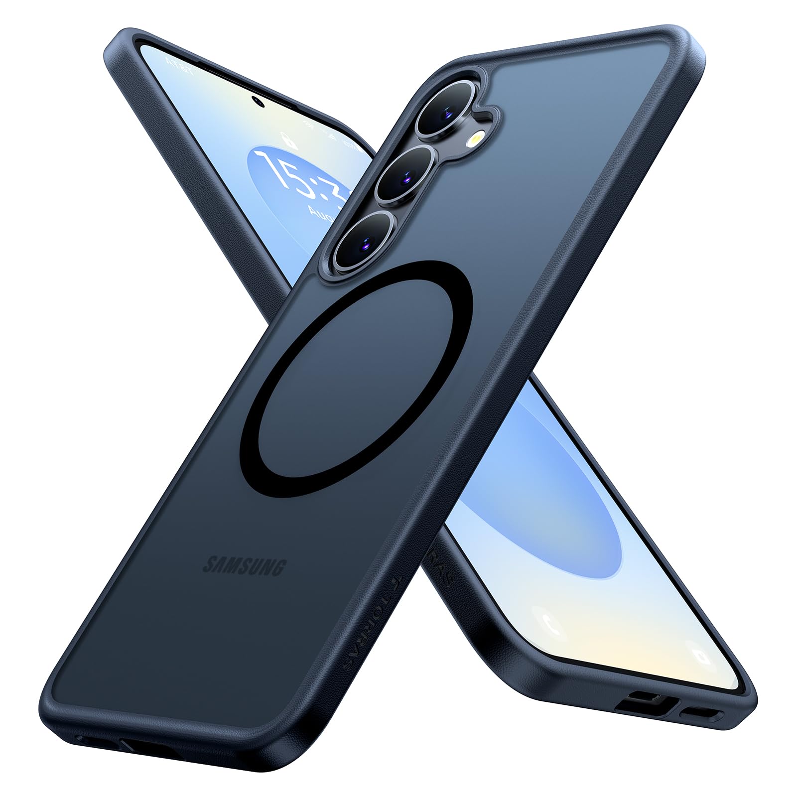 Buy now TORRAS Magnetic Shockproof for Samsung Galaxy S23 Ultra Case, Fit for MagSafe, 4X Military Grade Protection, Translucent Slim Case for Samsung S23 Ultra Case Anti-Fingerprint Anti-Scratch, Black at indiglob india
