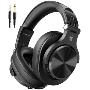 Buy now OneOdio A70 Bluetooth Over Ear Headphones, Wireless Headphones with 72H Playtime, Hi-Res, Built-in Mic, 3.5mm/6.35mm Wired Audio Jack for Studio Monitor & Mixing DJ Guitar AMP, Computer PC Gaming at indiglob india