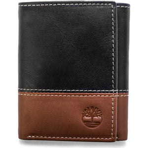 Timberland Men's Leather Trifold Wallet with ID Window