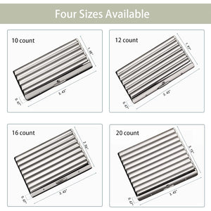 Creative Thin Portable Stainless Steel Pocket Carrying Cigarette Box Case for Holds 10 Regular Size Cigarettes (Not Included Cigarette)
