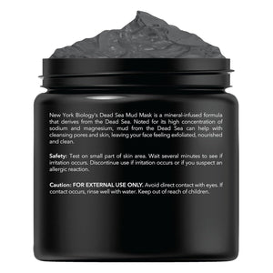 New York Biology Dead Sea Mud Mask for Face and Body | Spa Quality Pore Refiner for Oily Skin | Natural Skincare for Women & Men | Tighten Skin for A Healthier Complexion | 8.8 oz