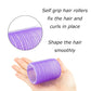 35 Self-Grip Hair Rollers for Curly Hairstyling - No Heat Blue Curlers with Clips for Long, Medium, Short Hair, Multi-sized DIY Styling Tool Set for Women, Men, and Kids