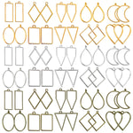 Buy now Shynek 60Pcs Hollow Frame Pendants - Resin Craft Bezels Jewelry Molds for Necklaces and Earrings Making Supplies at indiglob india
