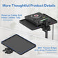 Buy now Functional Microphone Stand Tray with Adjustable Mic Stand Phone Holder - 8.7"x6.5" Mic Stand Tray Shelf Clamp-On Music Stand Accessory for Live Streaming Karaoke Recording at indiglob india