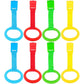 KALAMANDA 4 PCS Baby Playpen Pull Up Rings, Pull Up Handles Standing Walker Crib Pull Rings for Toddler Kids Children Walking Training Tool(Yellow/Red/Blue/Green)