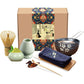 Artcome Traditional Japanese Matcha Tea Set, Matcha Whisk, Traditional Scoop, Matcha Bowl & Caddy, Ceramic Whisk Holder, Handmade Matcha Ceremony Kit (9Pcs)