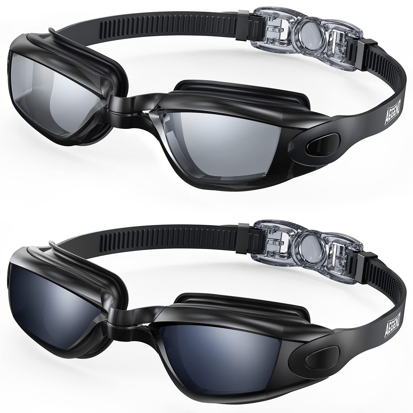 Buy now Aegend Swim Goggles, 2 Pack Swimming Goggles No Leaking Adult Men Women Youth at indiglob india