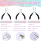 Jewelry Pliers Set, Paxcoo 3Pcs Jewelry Making Tools Kit includes Needle Nose Pliers, Round Wire Cutters for Supplies, Wrapping, DIY Crafts, Beading