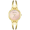 Anne Klein Women's Genuine Diamond Dial Bangle Watch - Gold/Pink