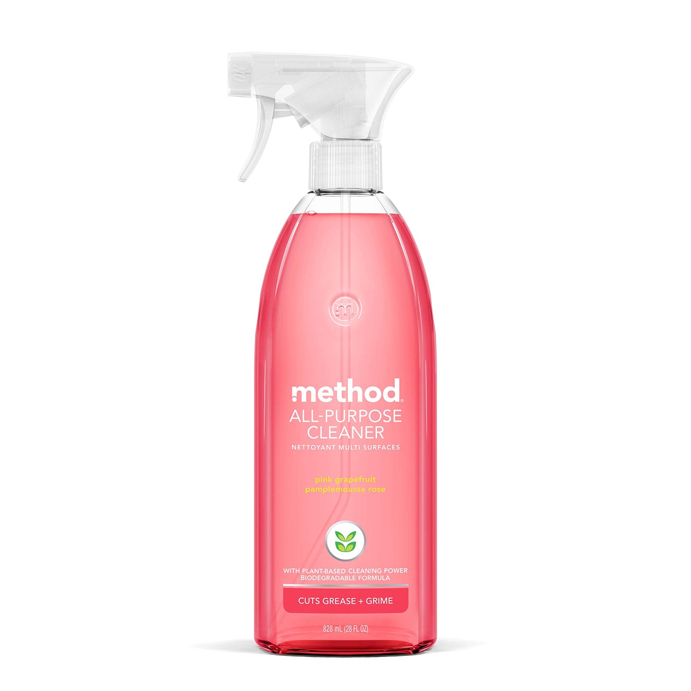 Buy now Method All-Purpose Cleaner, Pink Grapefruit, Perfect for Most Counters, Tiles, Stone, and More, 28 oz spray bottle at indiglob india