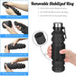 Nefeeko Collapsible Water Bottle, Reuseable BPA Free Silicone Foldable Water Bottles for Travel Gym Camping Hiking, Portable Leak Proof Sports Water Bottle with Carabiner