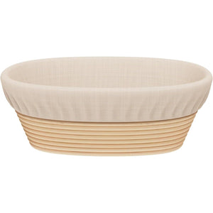 Sondiko Oval Bread Proofing Basket, Handmade Sourdough Bread Baking Supplies, Banneton Bread Proofing Basket Brotform with Proofing Cloth Liner for Sourdough Bread, Baking