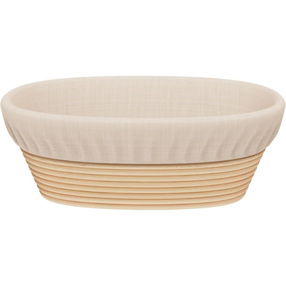 Sondiko Oval Bread Proofing Basket, Handmade Sourdough Bread Baking Supplies, Banneton Bread Proofing Basket Brotform with Proofing Cloth Liner for Sourdough Bread, Baking