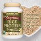 NutriBiotic Certified Organic Rice Protein Vanilla, 1 Lb. 5 Oz | Low Carbohydrate Vegan Protein Powder | Raw, Certified Kosher & Keto Friendly | Made Without Chemicals, GMOs & Gluten | Easy to Digest