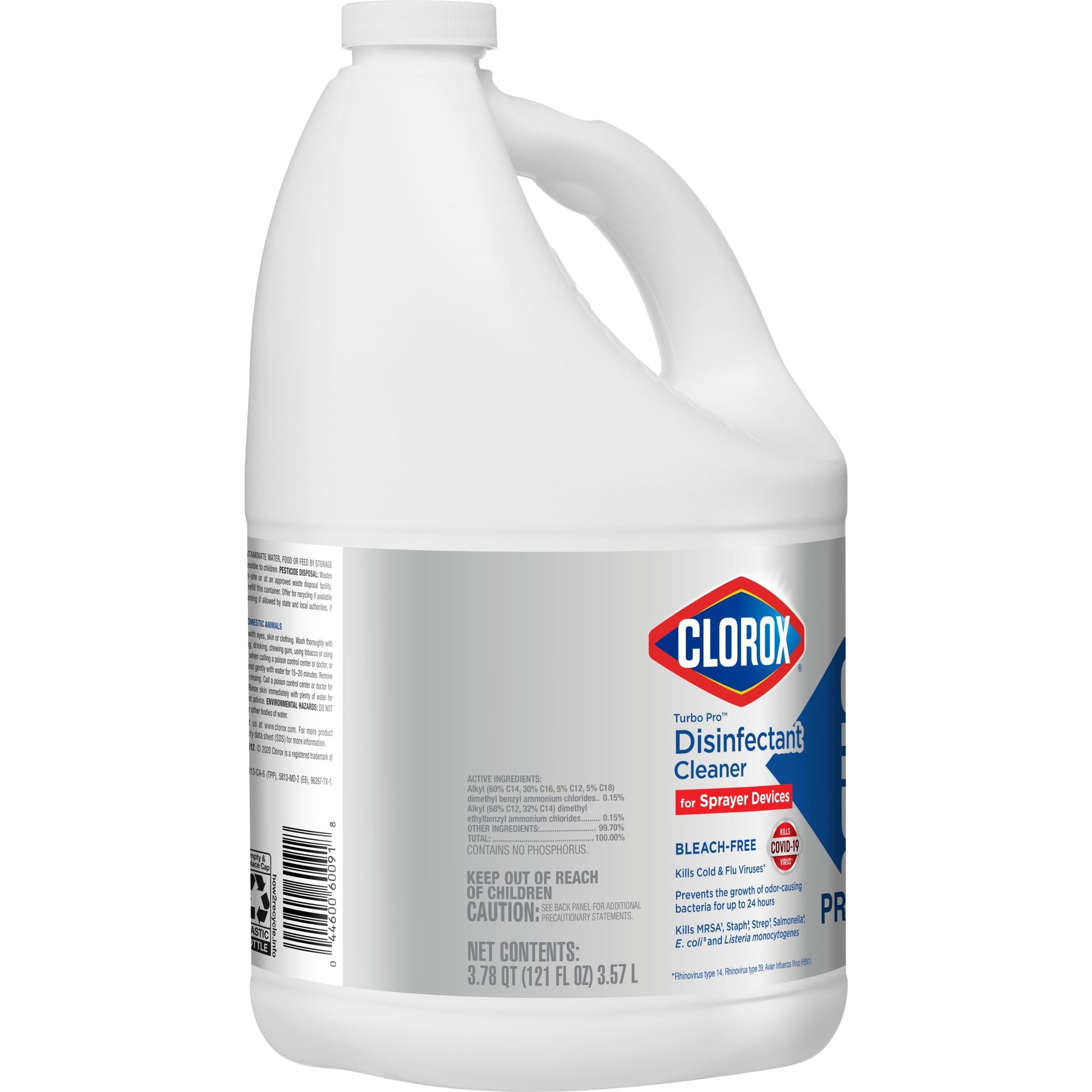 Buy now CloroxPro Clorox Turbo Disinfectant Cleaner for Sprayer Devices, Bleach-Free Healthcare Cleaning and Industrial Cleaning, Kills Cold and Flu Viruses, 121 Fl. Oz. - 60091 (Pack of 3) at indiglob india