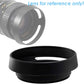 Fotasy Metal Curved Lens Hood - 52mm Vented Hood for Fuji, Leica, Olympus, Panasonic, Sony Lenses