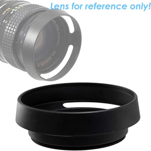 Fotasy Metal Curved Lens Hood - 52mm Vented Hood for Fuji, Leica, Olympus, Panasonic, Sony Lenses