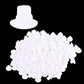 300 Pcs 4.4mm 0.17" Plastic Hole Plug Button Top Blanking Drilling Cover Caps Plugs for Chair Cabinet Cupboard Shelf, White
