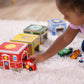 Buy now Melissa & Doug Nesting and Sorting Blocks - 6 Buildings, 6 Wooden Vehicles - FSC Certified at indiglob india