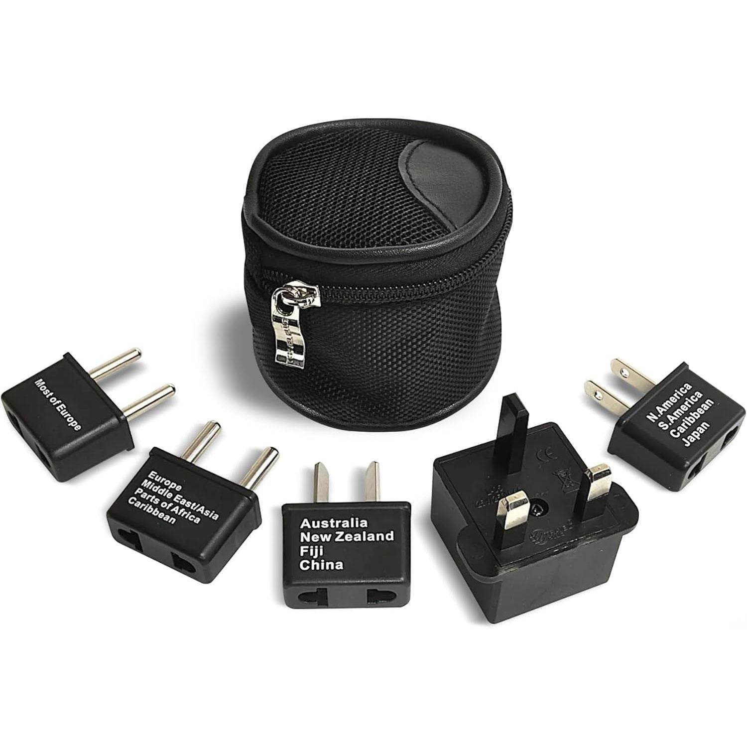 Ceptics International Worldwide Travel Plug Adapter 5 Piece Set, Great for Cell Phones, Battery Chargers, Laptops to Work in Most Countries - My Store
