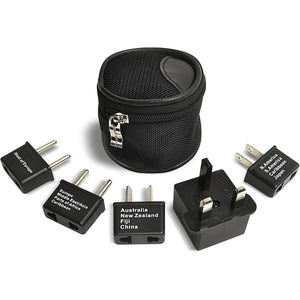 Ceptics International Worldwide Travel Plug Adapter 5 Piece Set, Great for Cell Phones, Battery Chargers, Laptops to Work in Most Countries