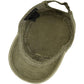 VOBOOM Washed Cotton Military Cadet Army Caps Unique Design Vintage Flat Top Hat
